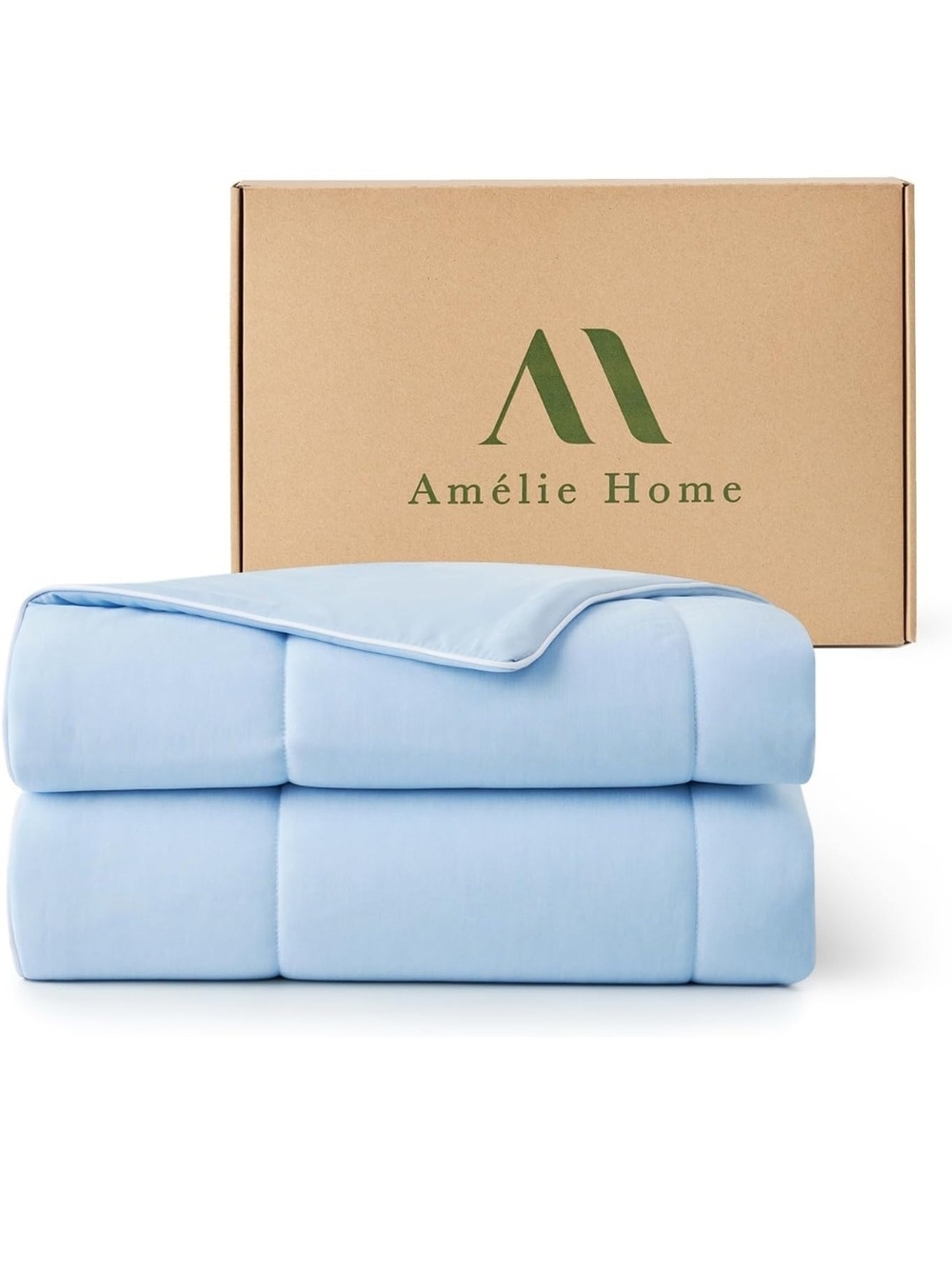 Cooling Comforter For Hot Sleepers. Queen Size, Dual-Sided Lightweight...Blue